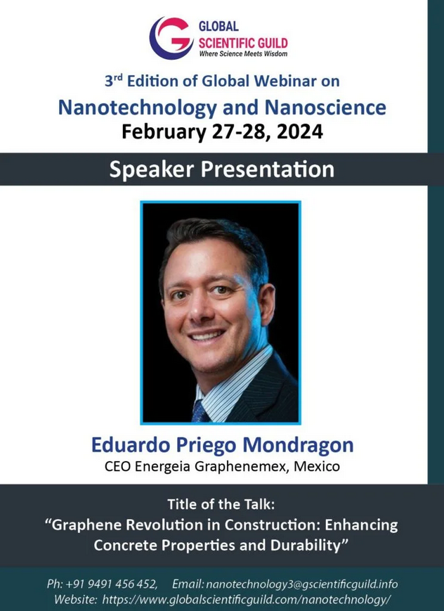 Graphenemex México estará presente en el 3er Webinario Global sobre Nanotecnología y Nanociencia